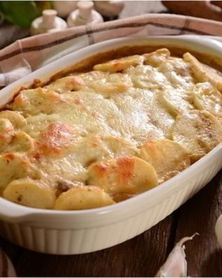 Гратен с грибами