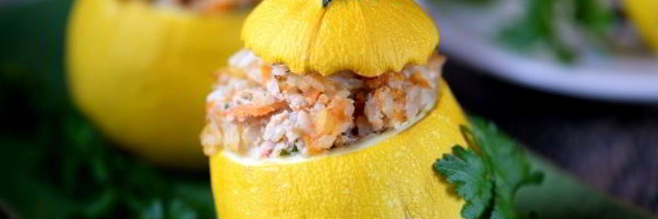 Кабачки, фаршированные мясом