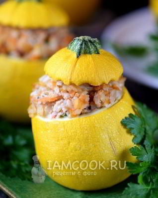 Кабачки, фаршированные мясом