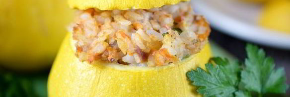 кабачки, фаршированные мясом