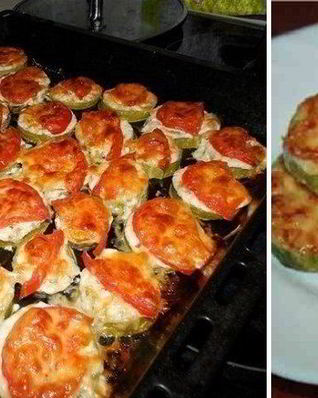 Кабачки под сыром