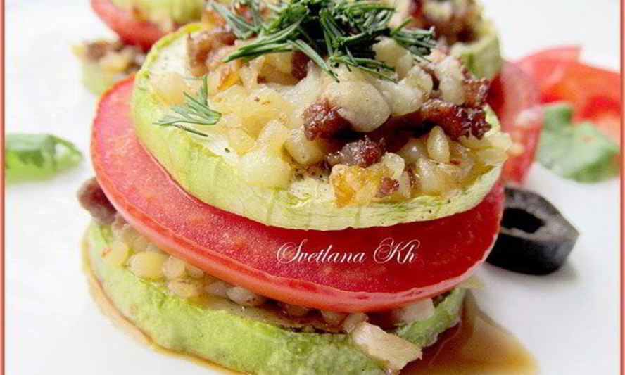 Рецепт кабачков с начинкой