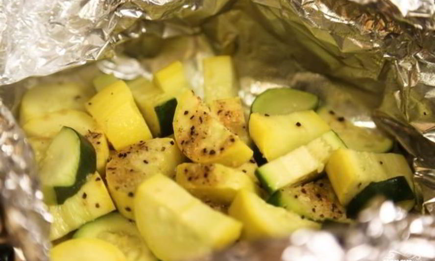 Рецепт кабачков в фольге