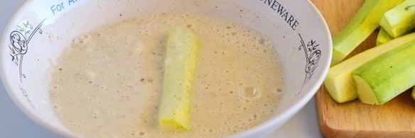 кабачки в кляре с чесноком