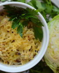 Капуста в горшочке в горчичном соусе