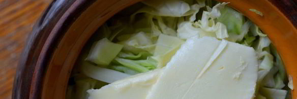 капуста в горшочке в горчичном соусе