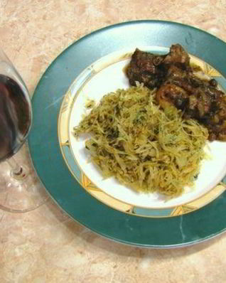 Капуста жареная