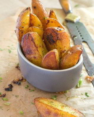 Лимонный запеченный картофель с орегано