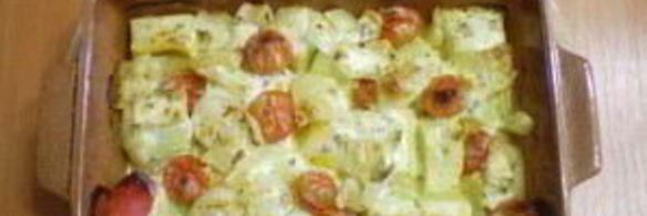 овощи в духовке под соусом