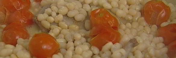 перепелки в белом вине с корицей и фасолью