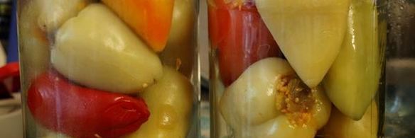 перец фаршированный баклажанами в томате