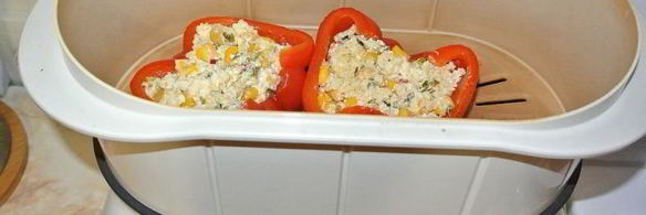 перец, фаршированный пшеном и сыром