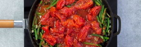 стручковая фасоль в томатном соусе