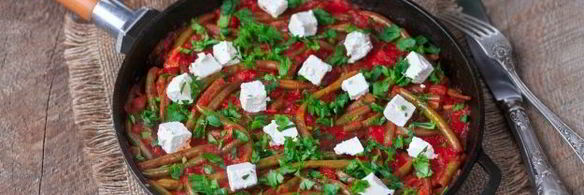 стручковая фасоль в томатном соусе