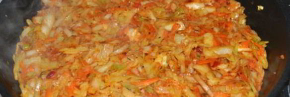 тушеная капуста на гарнир