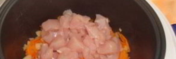 тушеная капуста с индейкой в мультиварке