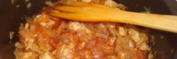 тушеная капуста с индейкой в мультиварке