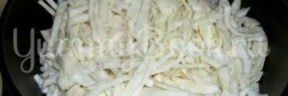 тушеная капуста со свининой