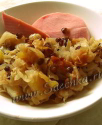 Тушеная капуста в мультиварке