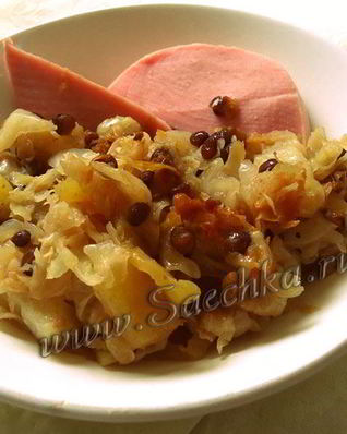 Тушеная капуста в мультиварке