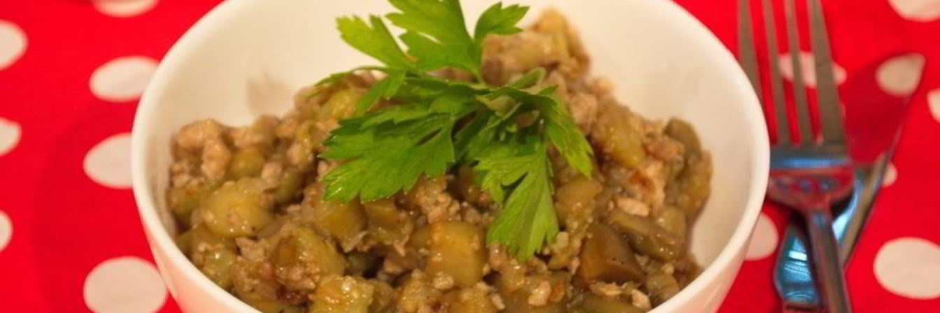 Тушеные баклажаны с фаршем