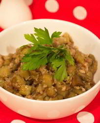 Тушеные баклажаны с фаршем