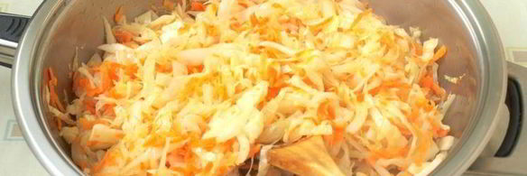 тушеные баклажаны с капустой