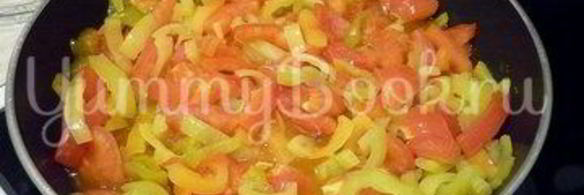 тушеные кабачки с овощами