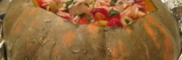 тыква, фаршированная рисом