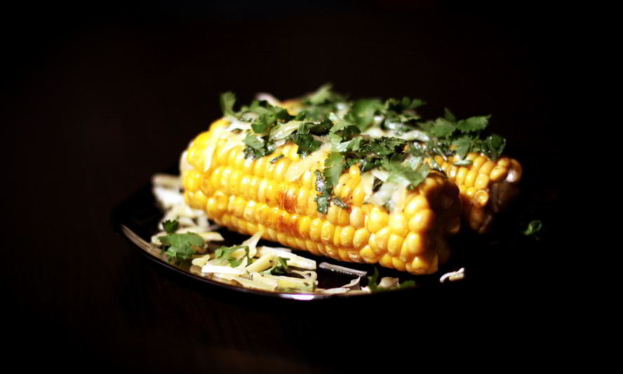Рецепт жареной кукурузы с острым маслом