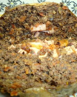 Фаршированный печеночный рулет