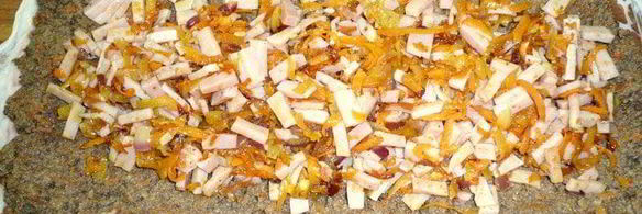 фаршированный печеночный рулет