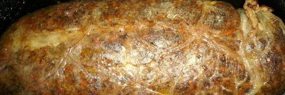 фаршированный печеночный рулет