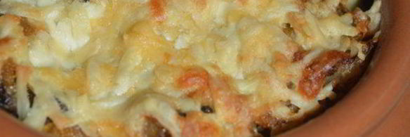 горшочки с печенью и картошкой