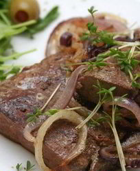 Говяжья печень с приправой персияд