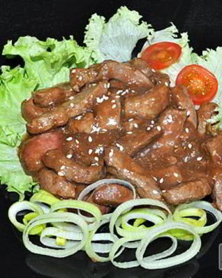 Говяжья печень терияки