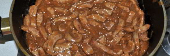 говяжья печень терияки