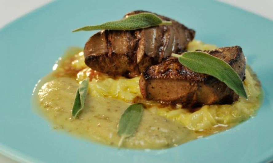 Рецепт говяжьей печенки с томленым луком