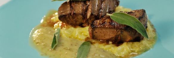 говяжья печенка с томленым луком