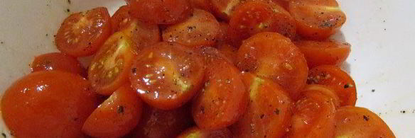 креспелле с печенью, нутом и помидорами черри