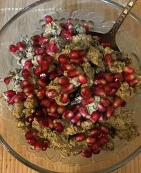 Кучмачи — печень и сердце курицы с орехами