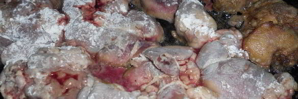 куриная печень под сырной шубой