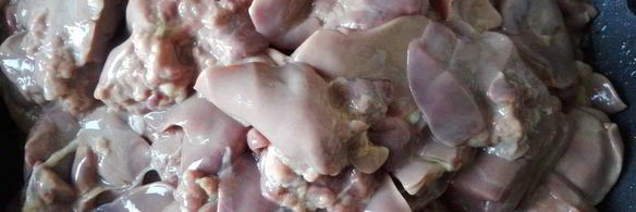 куриная печень с черносливом