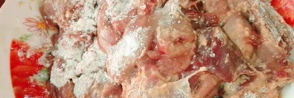 куриная печень с хурмой