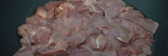 куриная печень с тыквой и яблоками