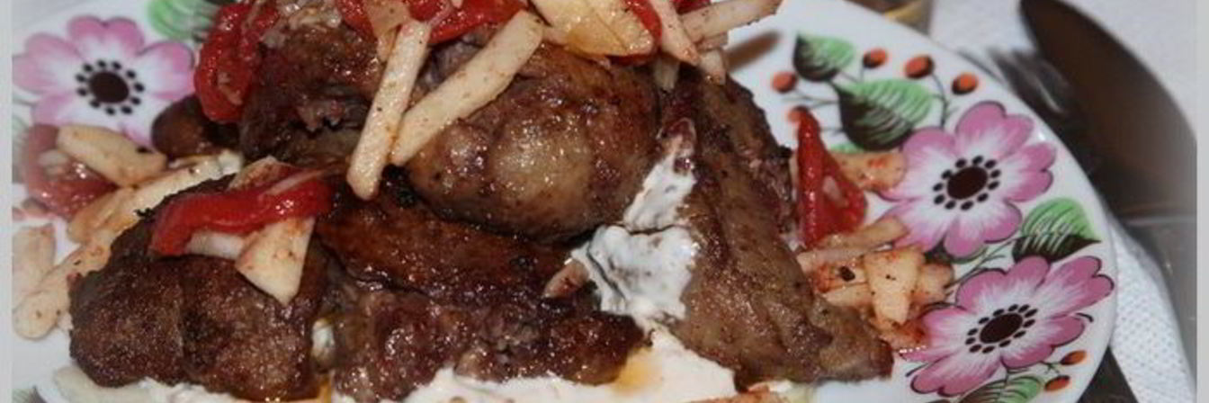 Печень фламбированная