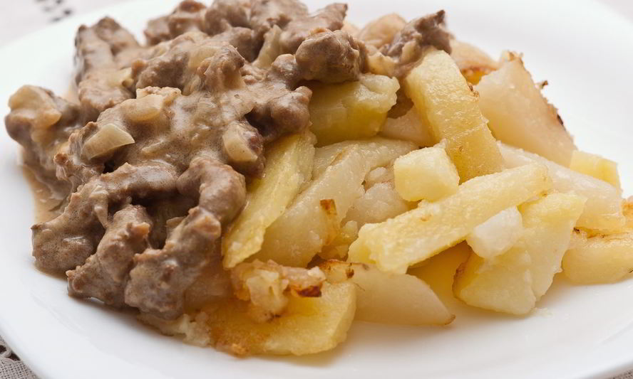 Рецепт печени говяжья по-строгановски