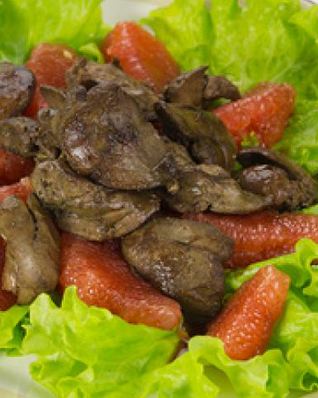 Печень куриная по-анжуйски