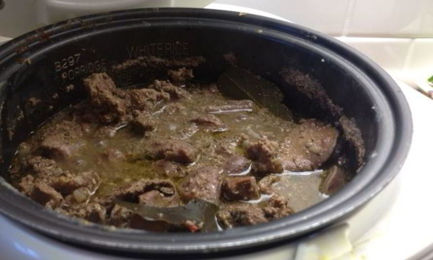 Рецепт печени куриной с грибами в мультиварке