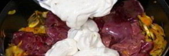 печень куриная жареная с подливкой